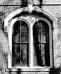 This is an image of the windows, after re-glazing. Photo: George Kramer.