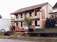This is an image of the Monteith House in 1978 when its restoration was in full swing. Photo: Stanford Smith/Albany Democrat Herald/Albany Regional Museum.