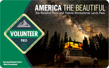 Image of a volunteer Federal Lands access pass