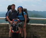 hikers at the Pinnacle Overlook