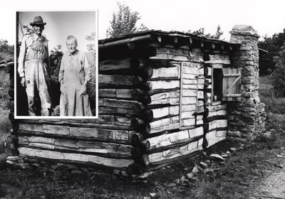 photo of Willie and Nancy Gibbons and the blacksmith shop