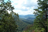 fern lake as seen from the Pinnacle Overlook