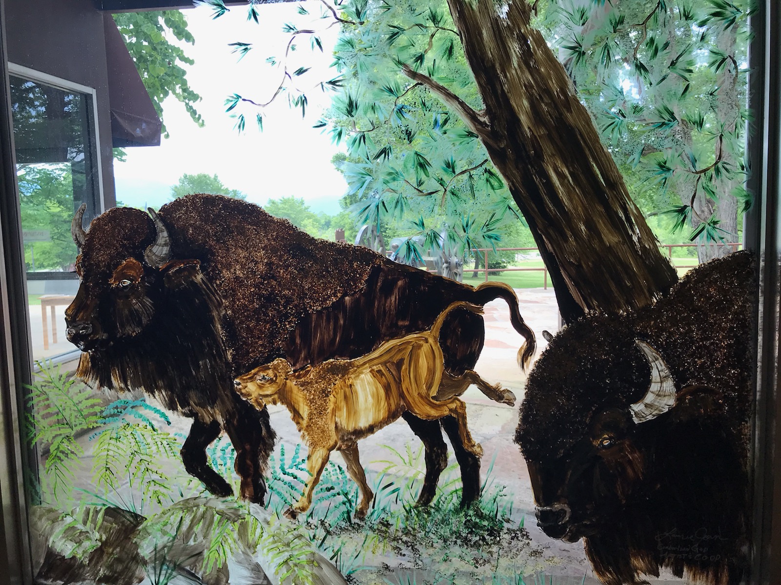 Laurie Jean Conger's Bison Painting Bison Painting