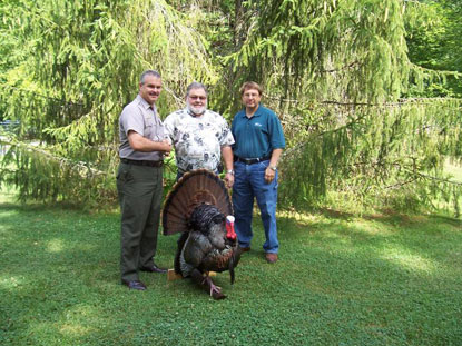 Wild Turkey Federation members present turkey mount to Cumberland Gap National Historical Park