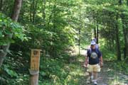 hikers on trail hikers on trail