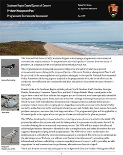 SER Coastal Species of Concern Predator Mgmt Plan Scoping Newsletter-1