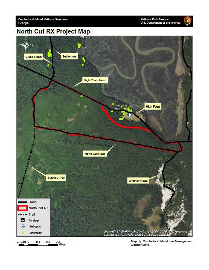 burn map for North Cut Prescribed Fire