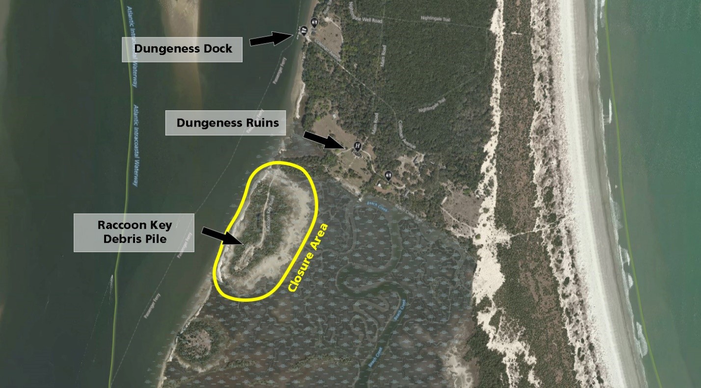 Raccoon Key Prescribed Burn Area Map – southern end of Cumberland Island Raccoon Key Prescribed Burn Area Map – southern end of Cumberland Island