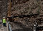 3. Bridge is lowered in place.