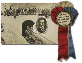 Postcard and ribbon