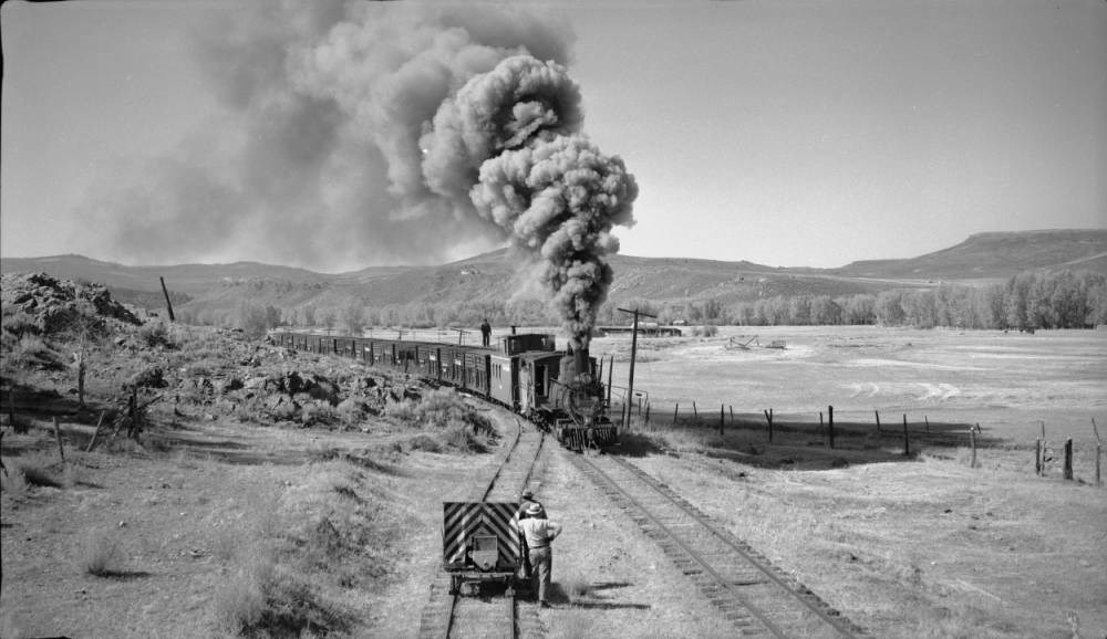 D&RGW Engine 268 at Iola, CO. Photo: Denver Public Library