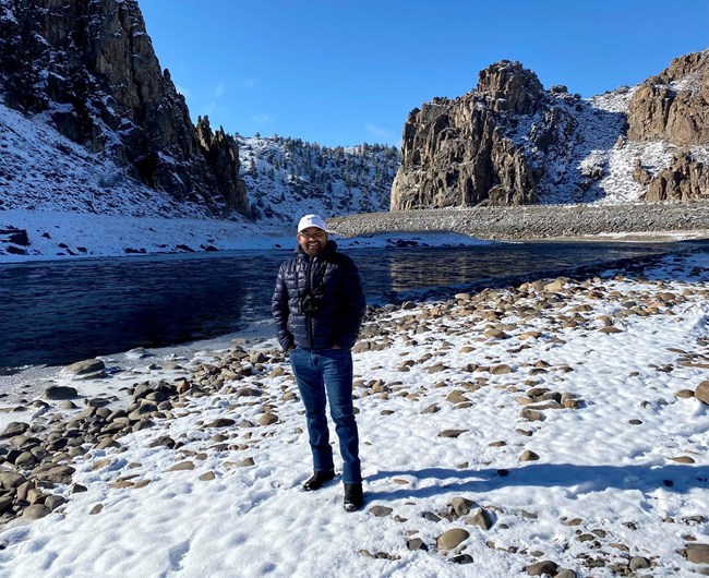 Gunnison River gorge in winter