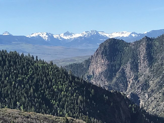 San Juan Mountain range view from the Crystal Trail