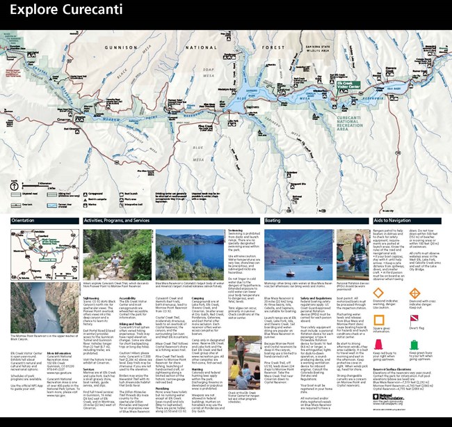 Image of Curecanti brochure map