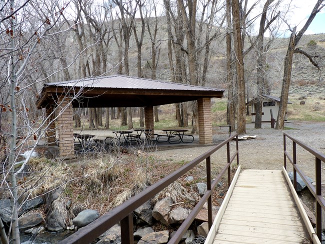 East Elk Creek campground pavilion