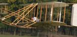 The replica 1905 Wright Flyer being flown at Huffman Prairie Flying Field.  Photo Courtesy of: Dean Alexander