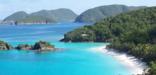 Trunk Bay Beach, considered one of the 10 best beaches in the world is home to the underwater trail.