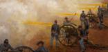 Painting of Union cannons firing