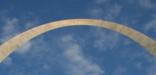 Looking up at the Gateway Arch