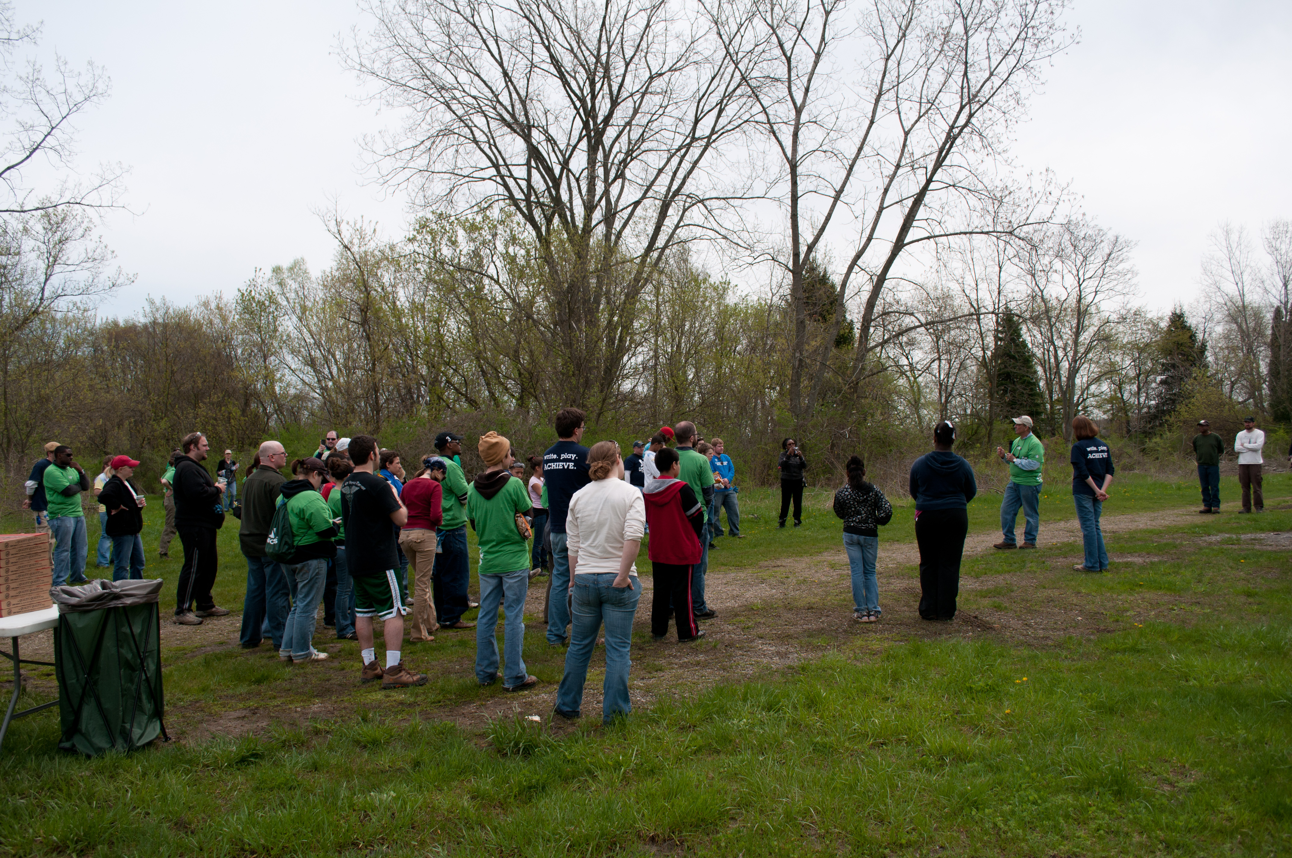 20110430 TV VIP invasive removal groups NPS Tim Fenner (60) volunteers help clean up a park area