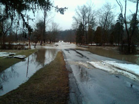 Stanford Road flooding