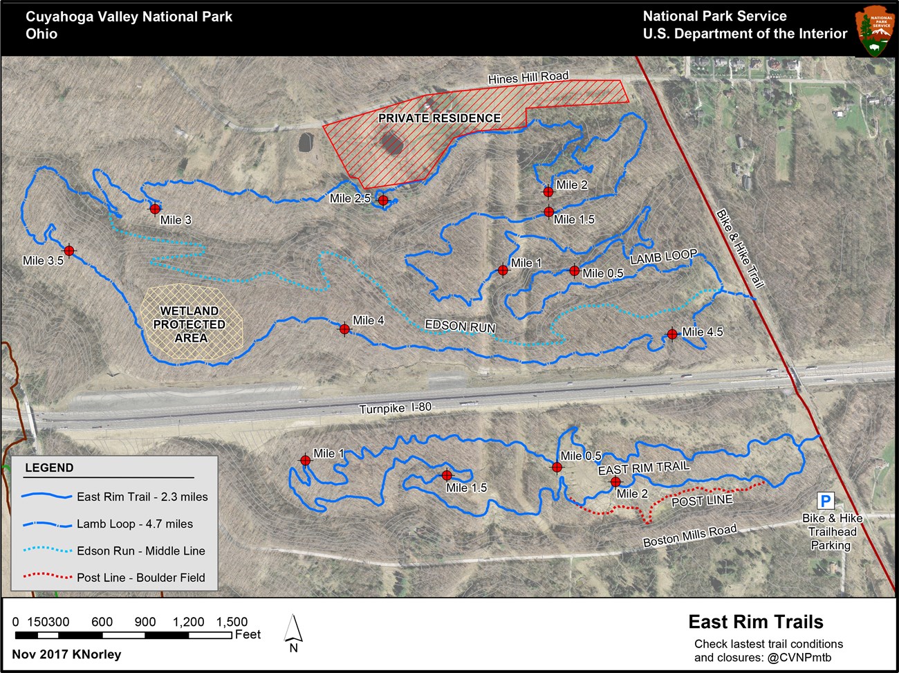 East Rim Trails Map