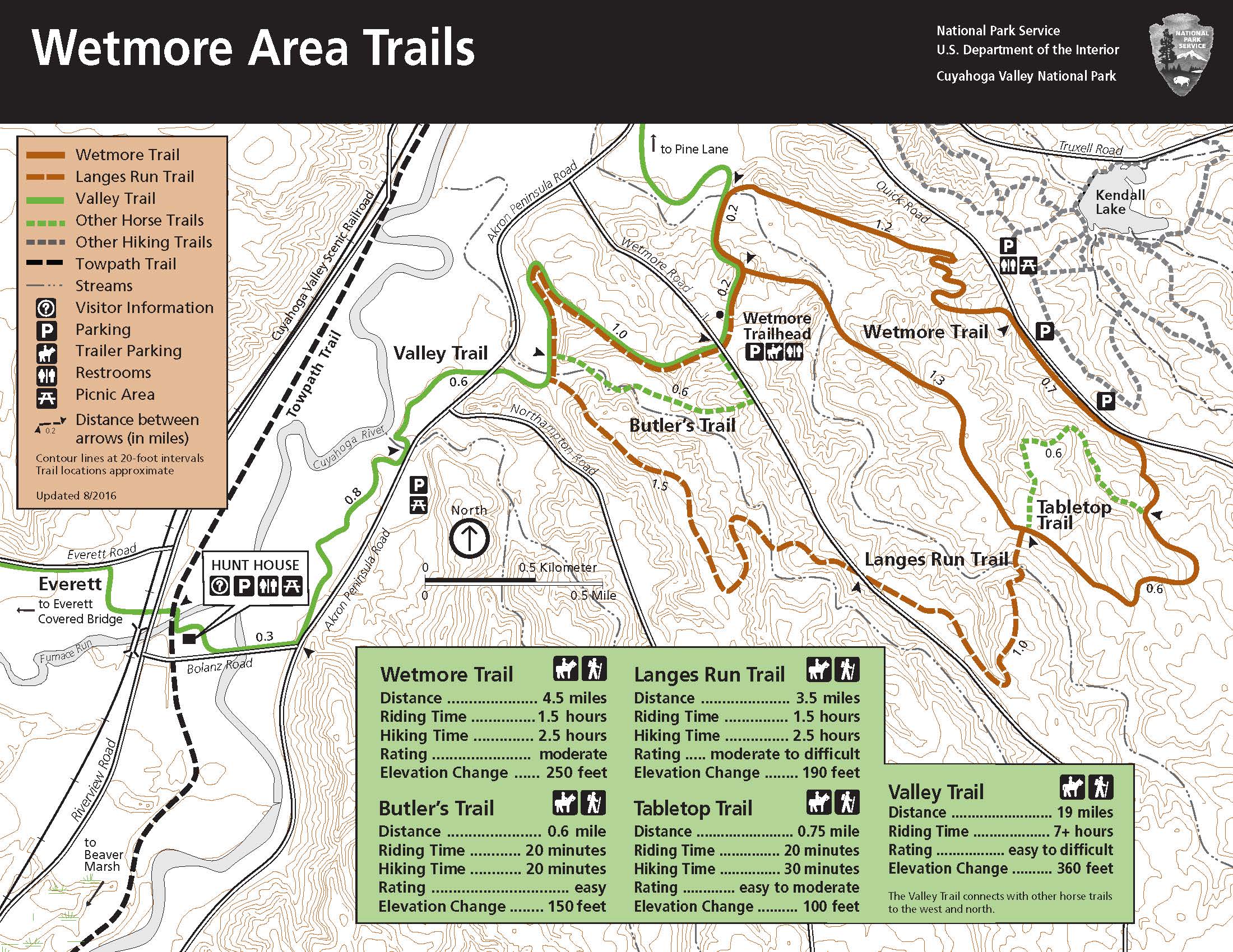 Map Of The Wetmore Area Trails. - Map of the Wetmore area trails.