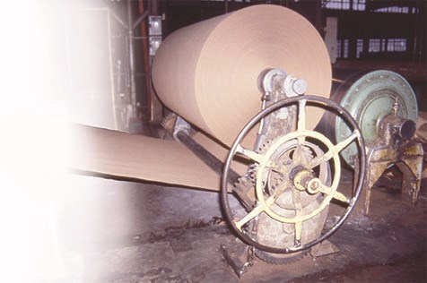 jaitmillrollers A large role of paper from the Jaite Paper Mill