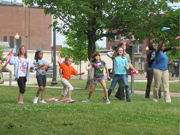 Junior Ranger camp paper airplane take off point. Junior Ranger camp paper airplane take off point.