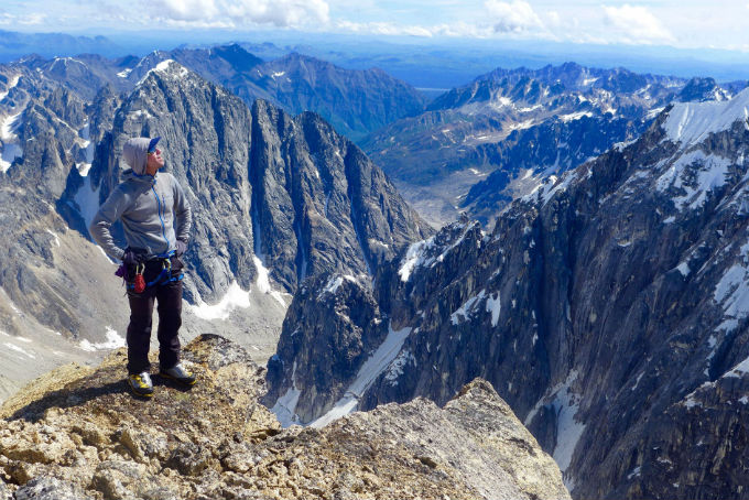 Summit at the head of the Eldridge Glacier