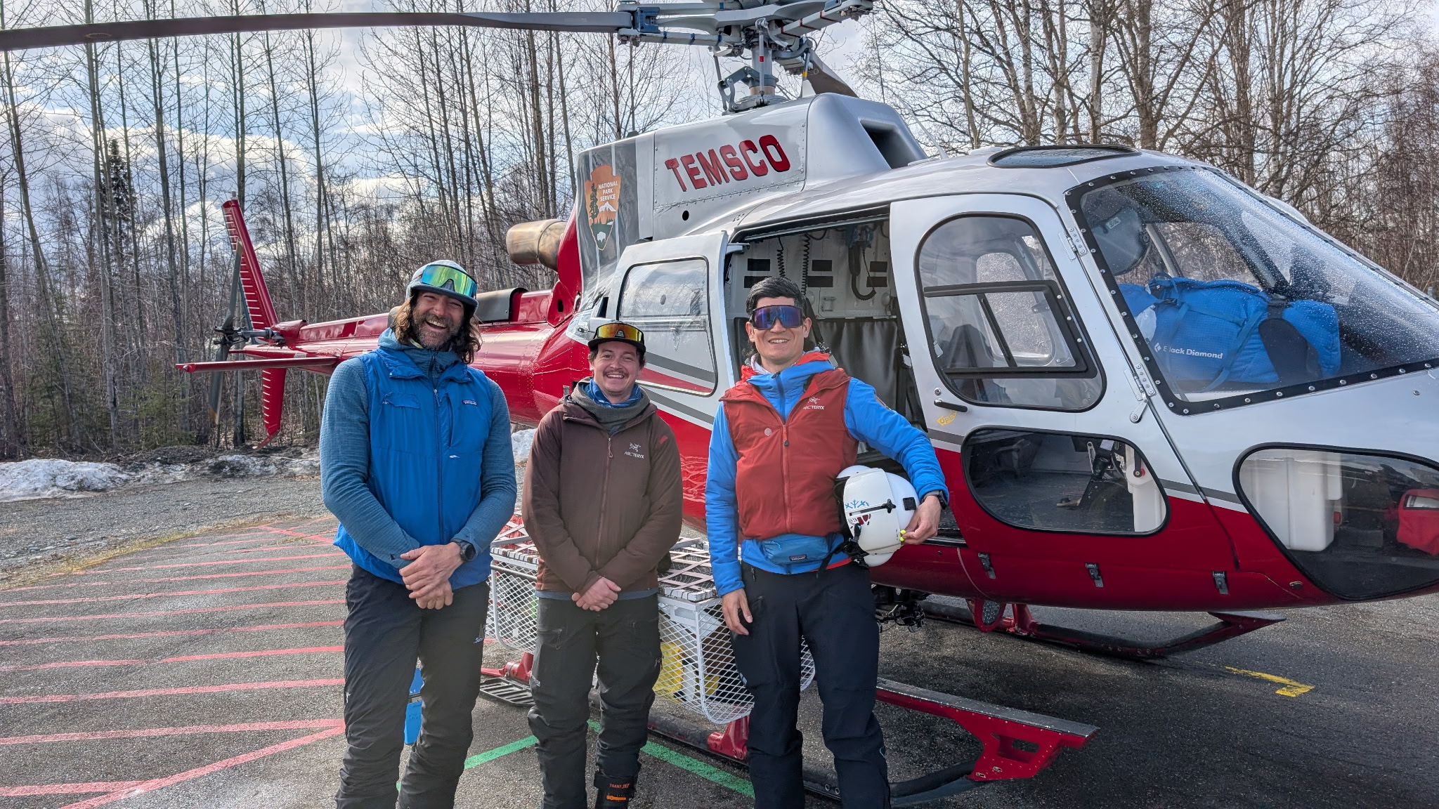 Base camp patrol volunteers Kevin McGarity and Tatum Scheibler, along with ranger Kakiko Ramos-Leon are currently holding down the fort at Basecamp in stormy weather.