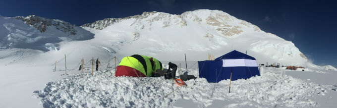 Panoramic of 14K camp