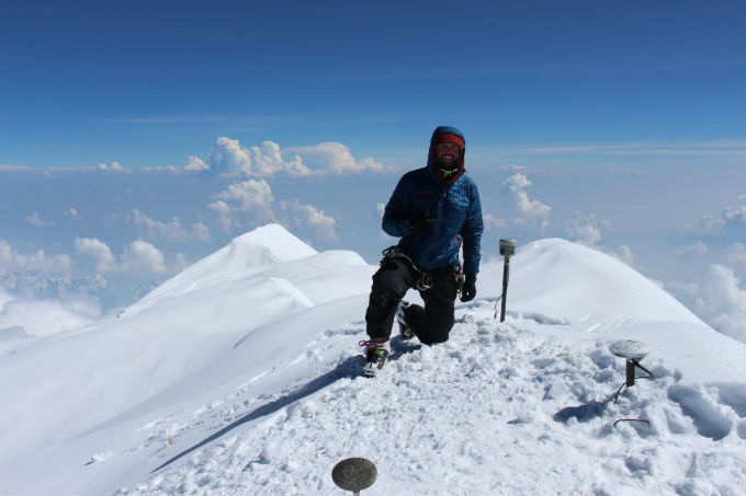 Blaine on summit Blaine on summit