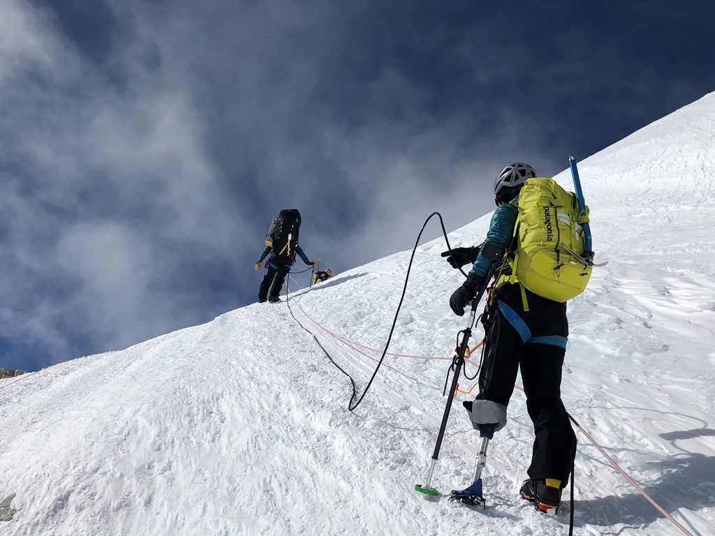 Wounded Veteran climb Wounded warrior Kristie Ennis ascends Denali