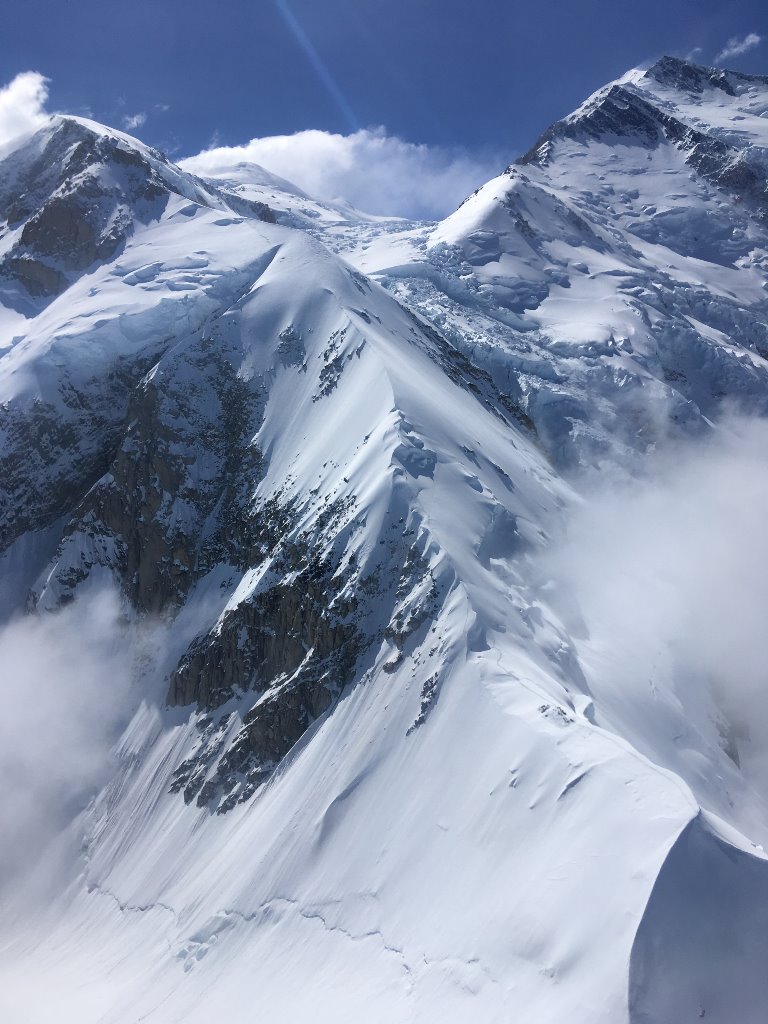 Karstens Ridge Aerial view of a steep ridge line