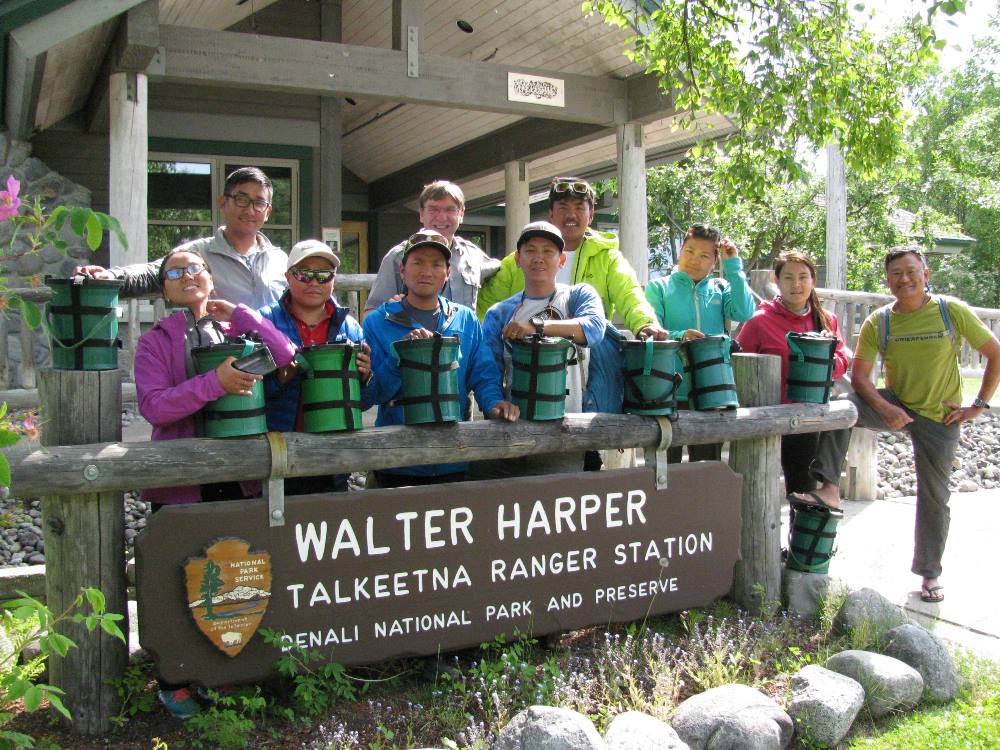 Nepalese team at the Talkeetna Ranger Station