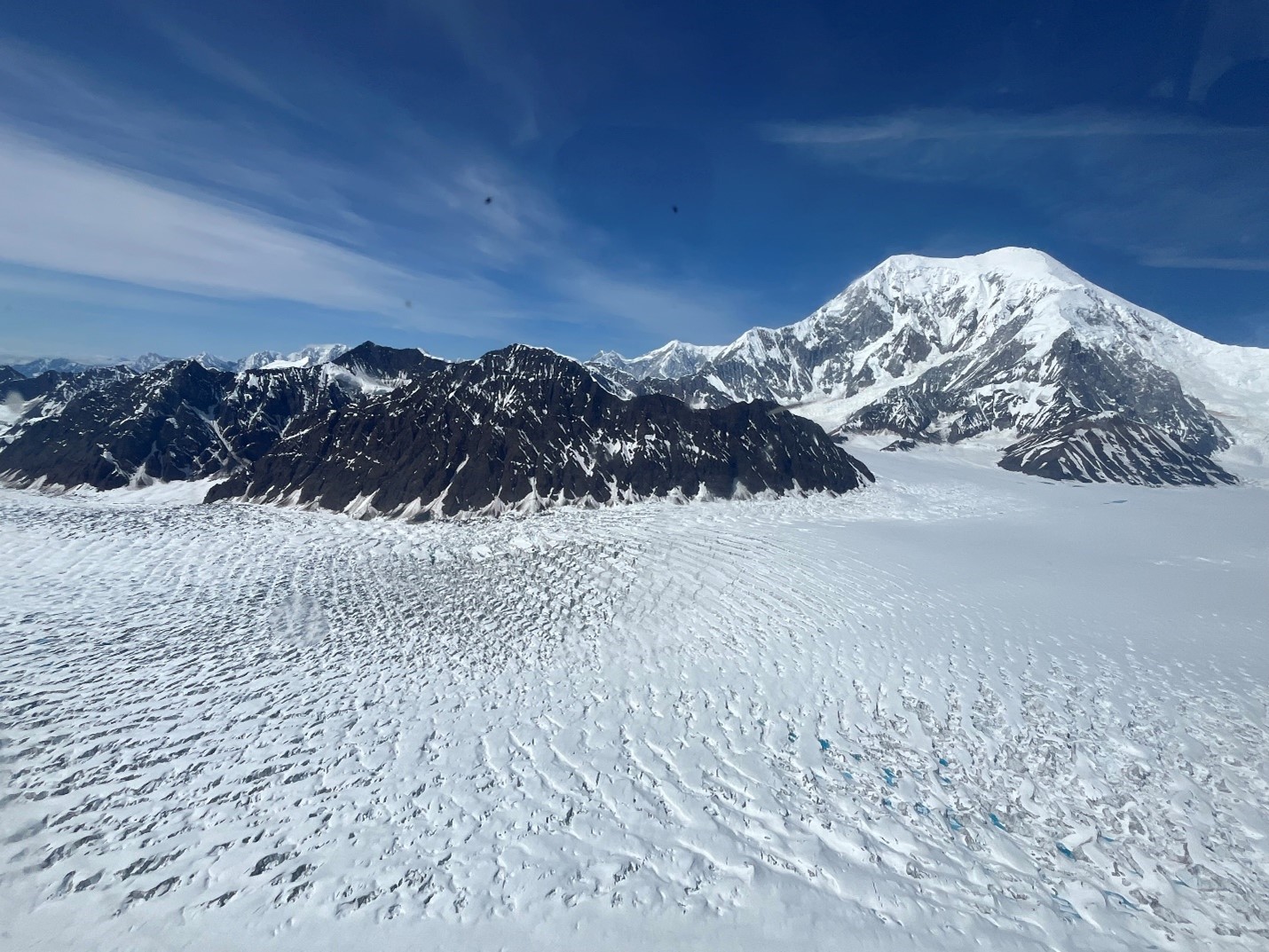 The Kahiltna glacier The Kahiltna glacier, with Mt. Foraker in the background
