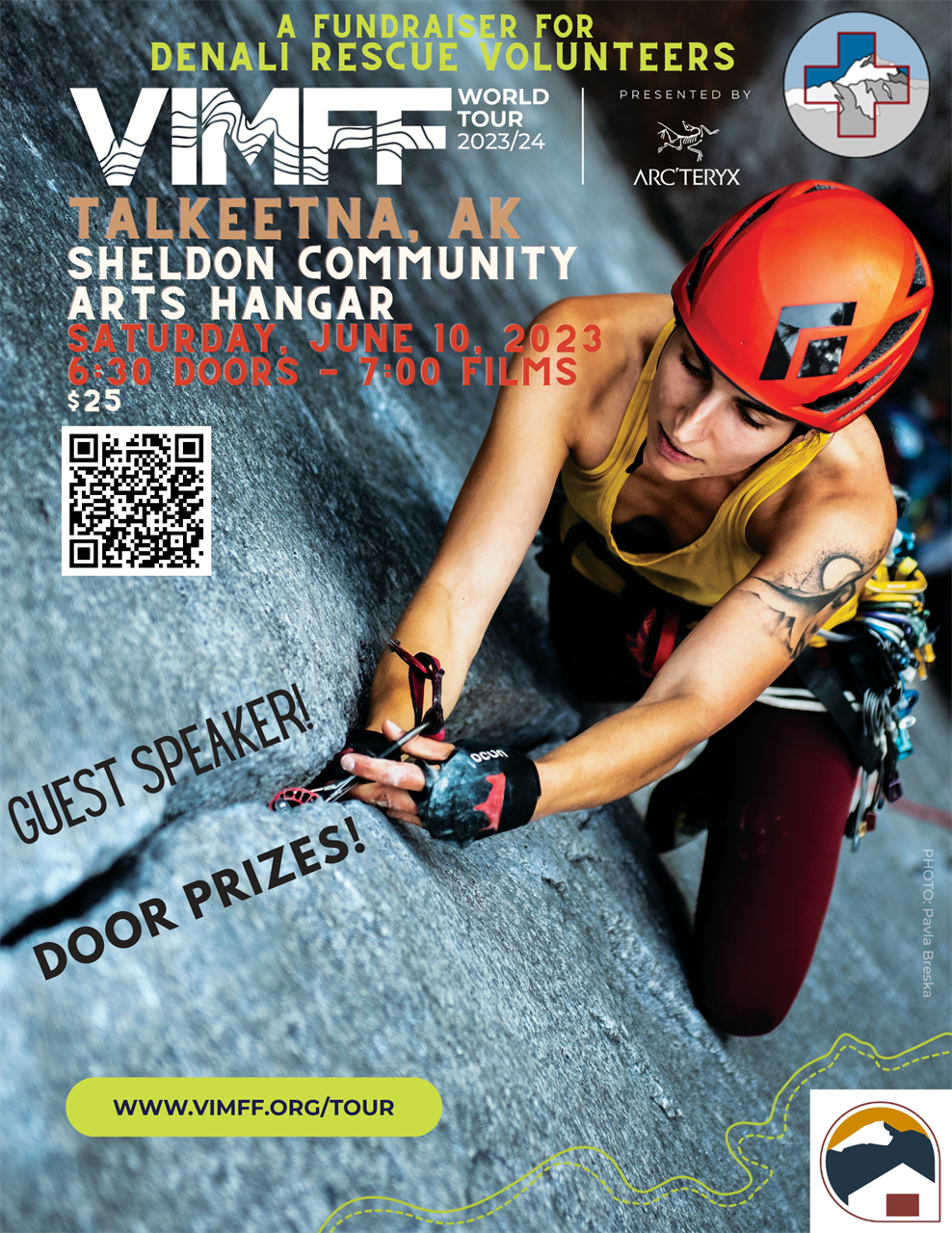DRV Fundraiser Poster DRV Fundraiser Poster of a climber on a rock face