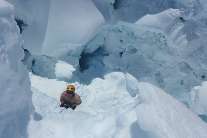 VIP Cory Virden crevasse training