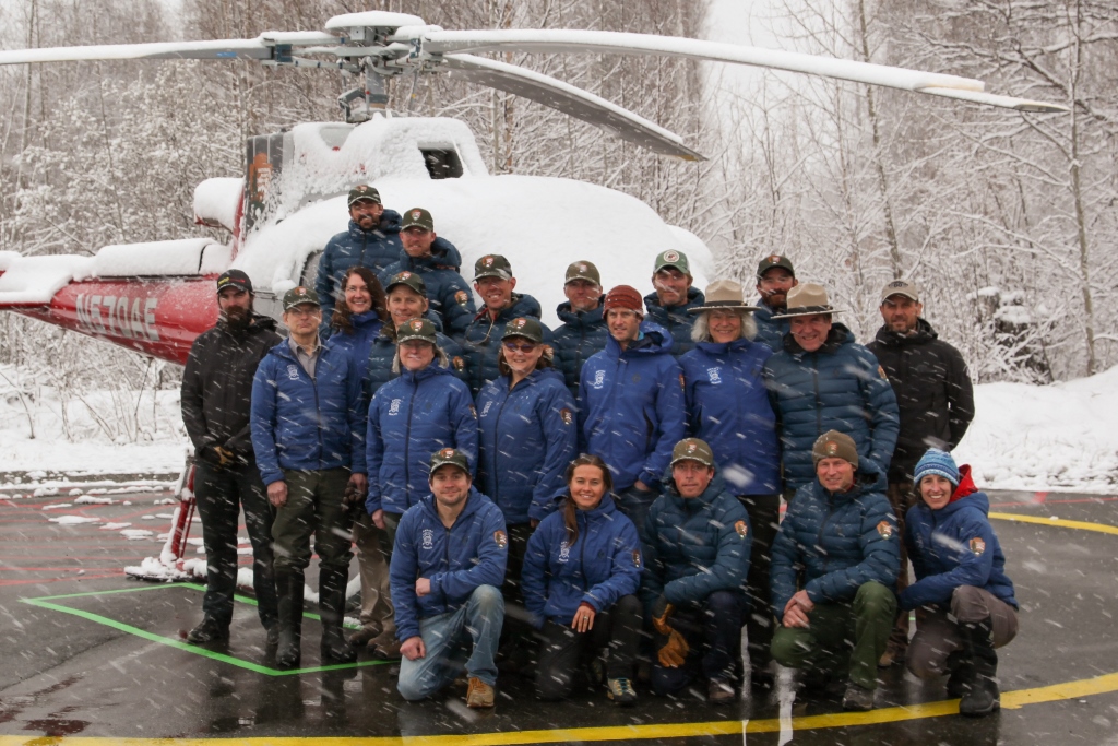 2019 Talkeetna Ranger Station staff Group photo of the Talkeetna Ranger Station Staff
