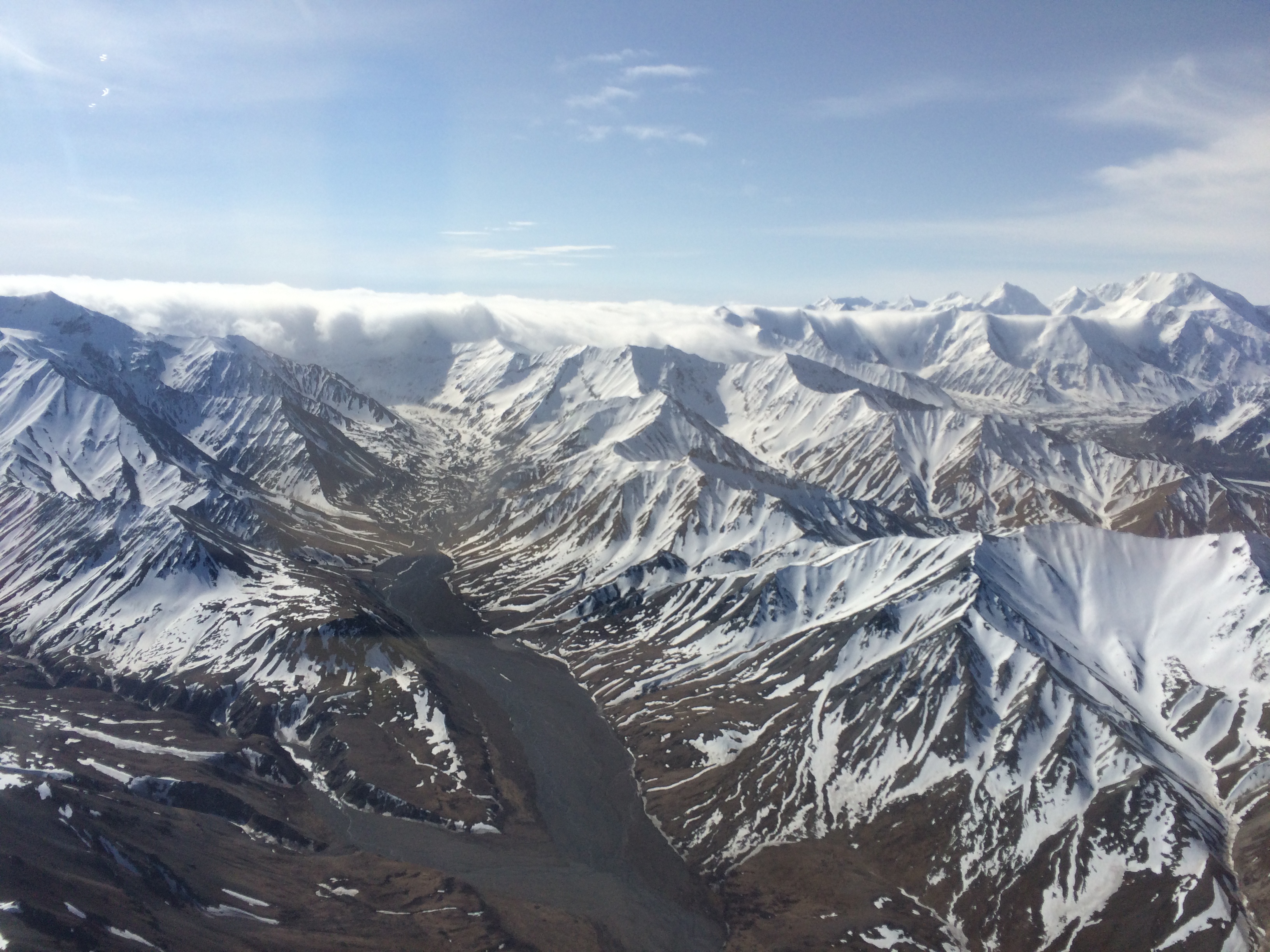 Wall of clouds in the Alaska Range