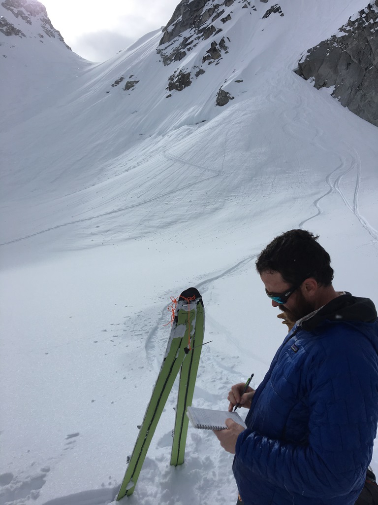 Ranger Jake Beren records weather observations