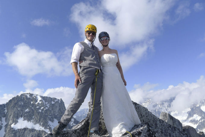 Glacier wedding