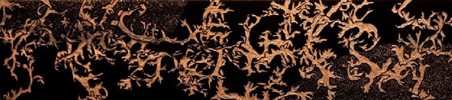 wood carving depicting lichen