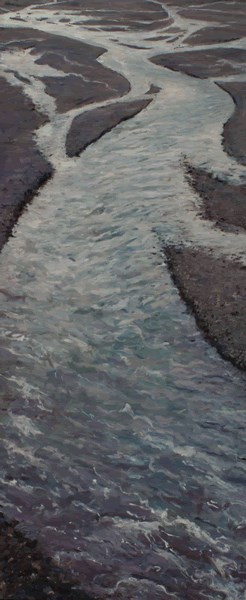 “Glacier Rivers 1” 79” x 32” oil on canvas “Glacier Rivers 1” 79” x 32” oil on canvas
