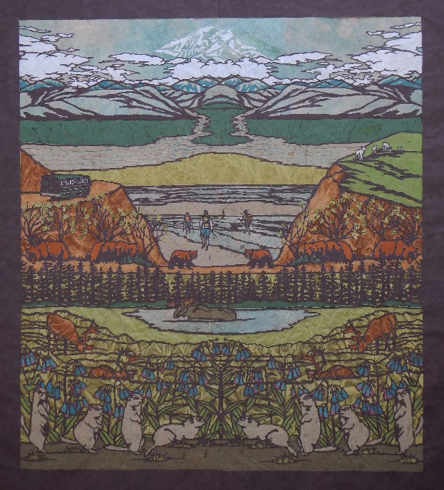 “Denali” 39” x 36” papercut “Denali” 39” x 36” papercut