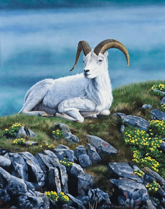 “Marmot Rock” 32” x 40” oil paints, stretched linen “Marmot Rock” 32” x 40” oil paints, stretched linen