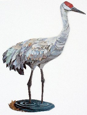Artwork of sandhill crane