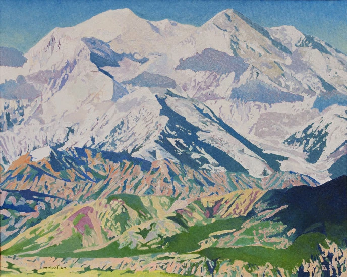 “Drifting Clouds, Denali 2002” 26” x 38” oil on canvas
