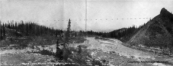 Historic photo of the Riley Creek area Historic photo of the Riley Creek area